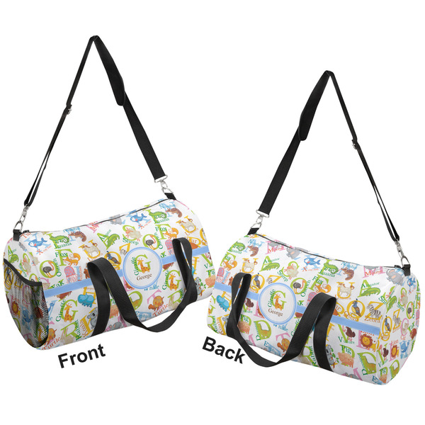 Animal Alphabet Duffle bag large front and back sides