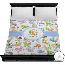 Animal Alphabet Duvet Cover - Full / Queen (Personalized)