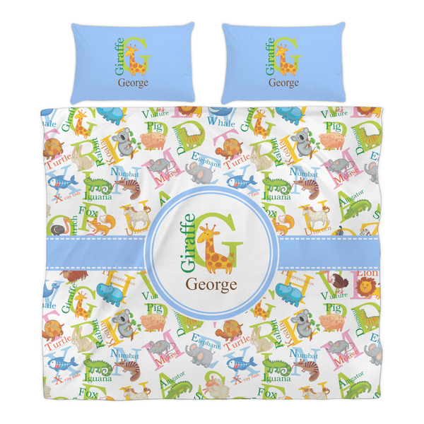 Animal Alphabet Duvet Cover Set - King - Alt Approval