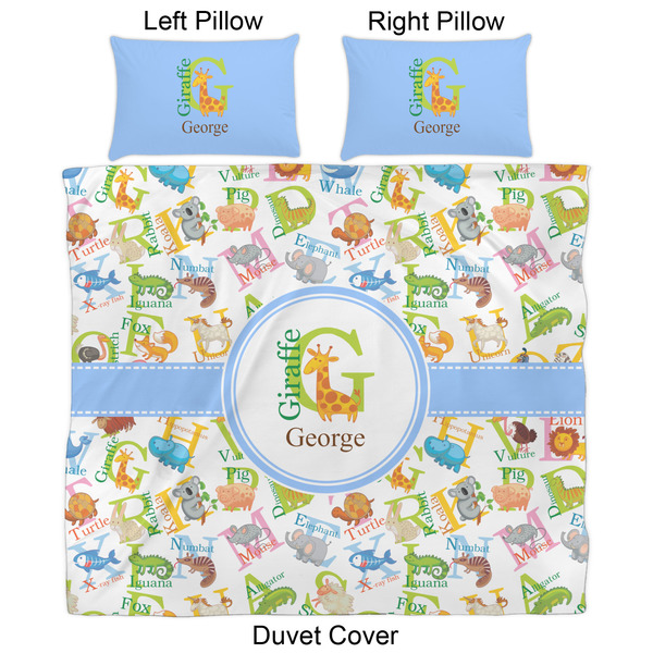 Animal Alphabet Duvet Cover Set - King - Approval