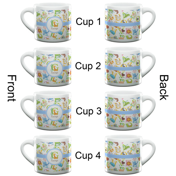 Animal Alphabet Espresso Cup - 6oz (Double Shot Set of 4) APPROVAL