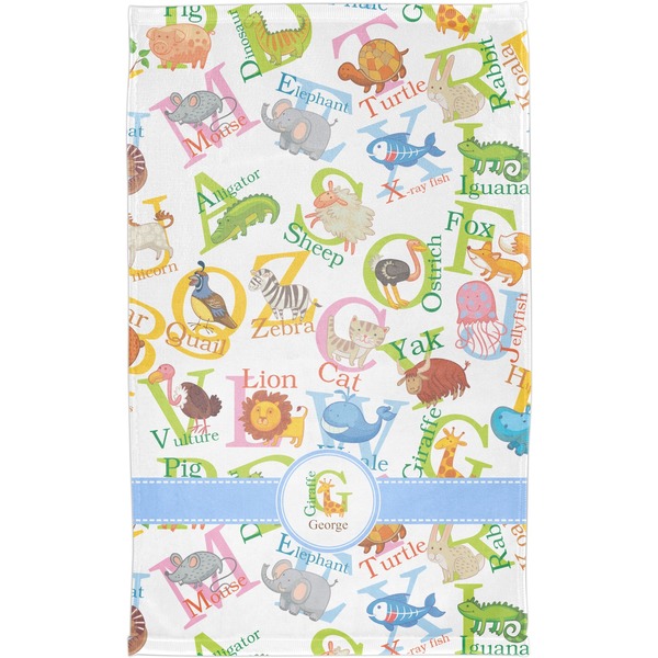 Animal Alphabet Finger Tip Towel - Full View