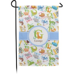 Animal Alphabet Small Garden Flag - Double Sided w/ Name or Text