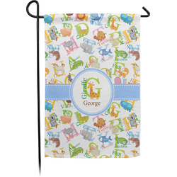 Animal Alphabet Small Garden Flag - Single Sided w/ Name or Text