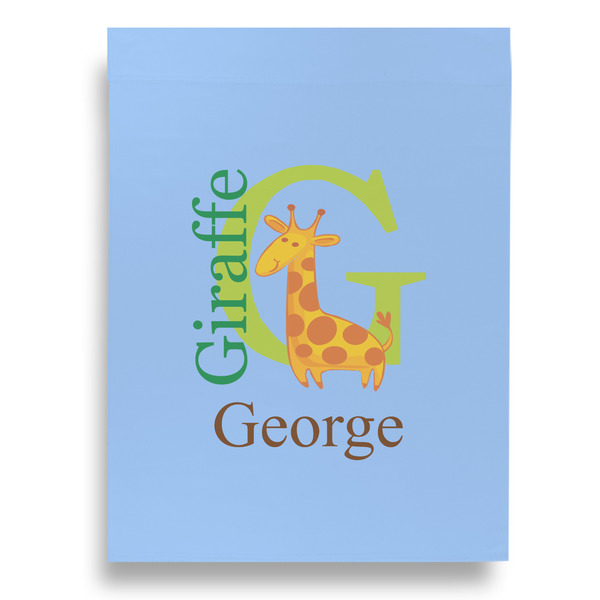 Animal Alphabet Garden Flags - Large - Double Sided - BACK