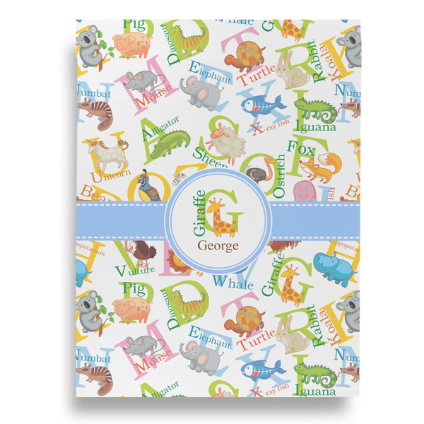 Animal Alphabet Garden Flags - Large - Single Sided - FRONT