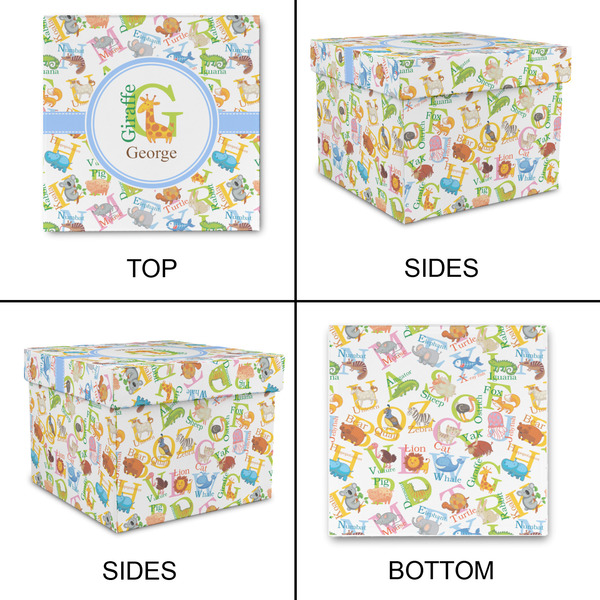 Animal Alphabet Gift Boxes with Lid - Canvas Wrapped - Medium - Approval