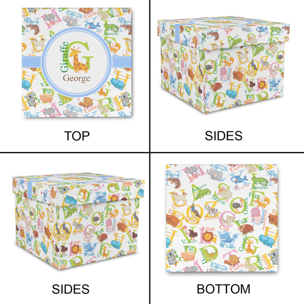 Animal Alphabet Gift Boxes with Lid - Canvas Wrapped - Small - Approval