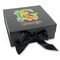 Animal Alphabet Gift Boxes with Magnetic Lid - Black - Front (angle)