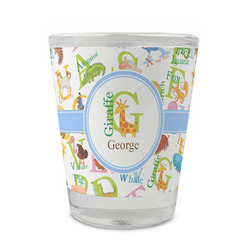 Animal Alphabet Glass Shot Glass - 1.5 oz - Set of 4 (Personalized)