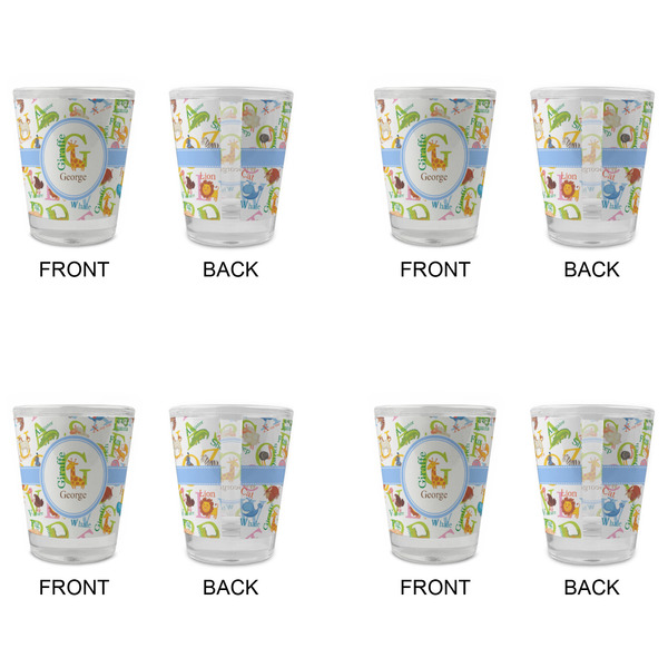 Animal Alphabet Glass Shot Glass - Standard - Set of 4 - APPROVAL