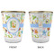 Animal Alphabet Glass Shot Glass - with gold rim - APPROVAL