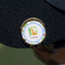 Animal Alphabet Golf Ball Marker Hat Clip - Gold - On Hat