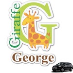 Animal Alphabet Graphic Car Decal (Personalized)