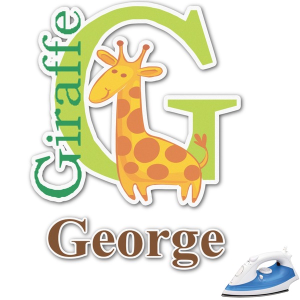 Custom Animal Alphabet Graphic Iron On Transfer - Up to 15"x15" (Personalized)