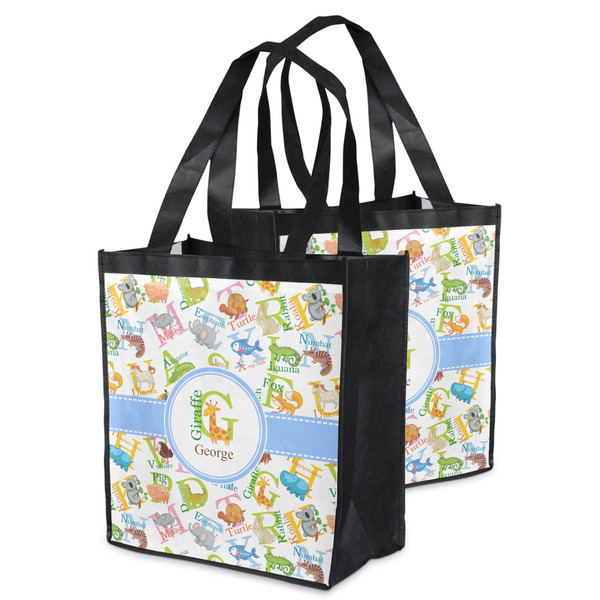 Animal Alphabet Grocery Bag - MAIN