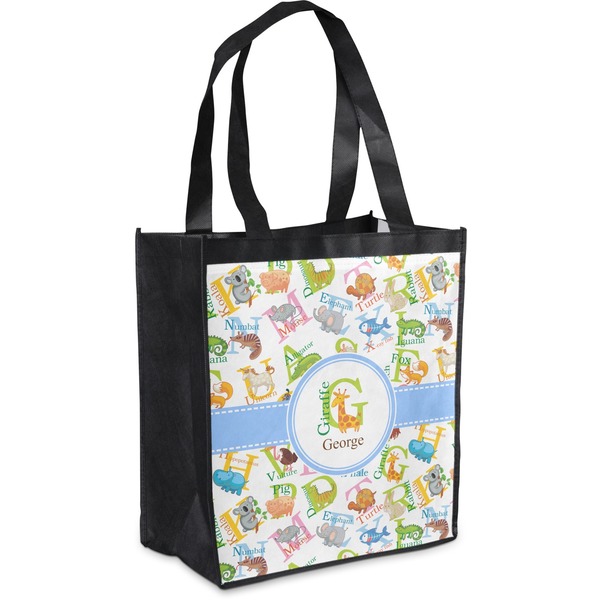 Custom Animal Alphabet Grocery Bag (Personalized)