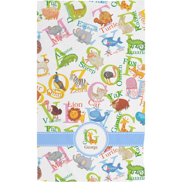 Animal Alphabet Hand Towel (Personalized) Full