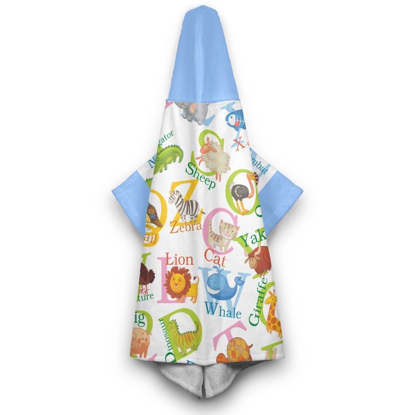 Animal Alphabet Hooded Towel - Hanging