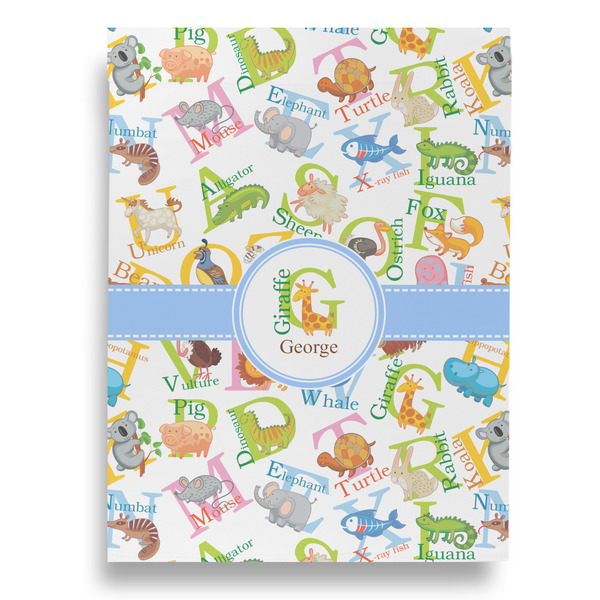 Animal Alphabet House Flags - Single Sided - FRONT