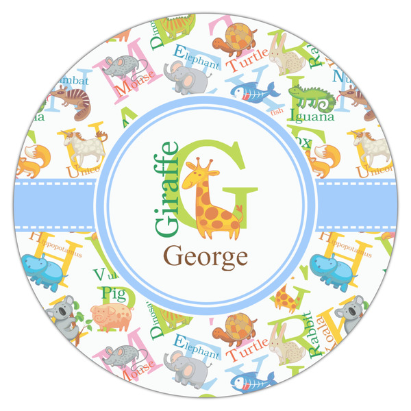 Animal Alphabet Icing Circle - Large - Single