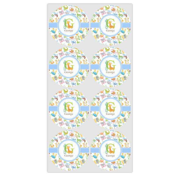 Animal Alphabet Icing Circle - Medium - Set of 8