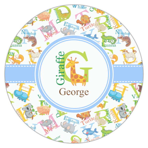 Animal Alphabet Icing Circle - Medium - Single