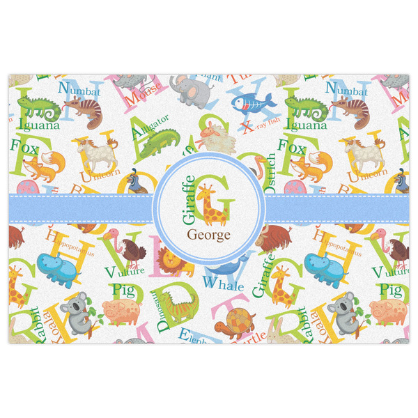 Animal Alphabet Indoor / Outdoor Rug - 2'x3' - Front Flat