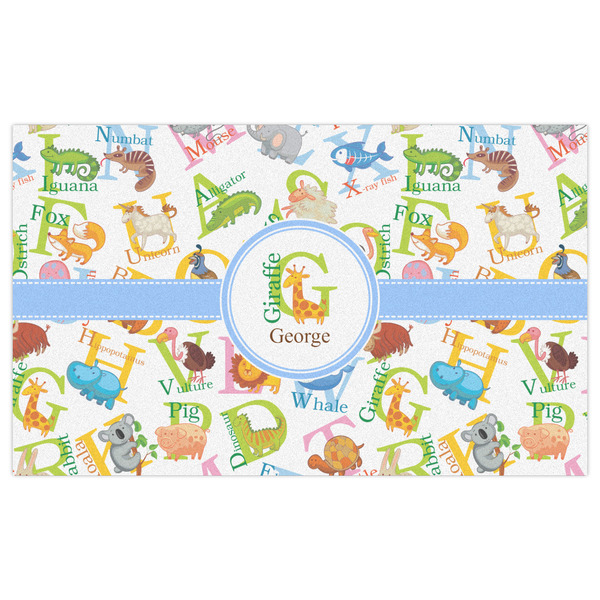 Animal Alphabet Indoor / Outdoor Rug - 3'x5' - Front Flat