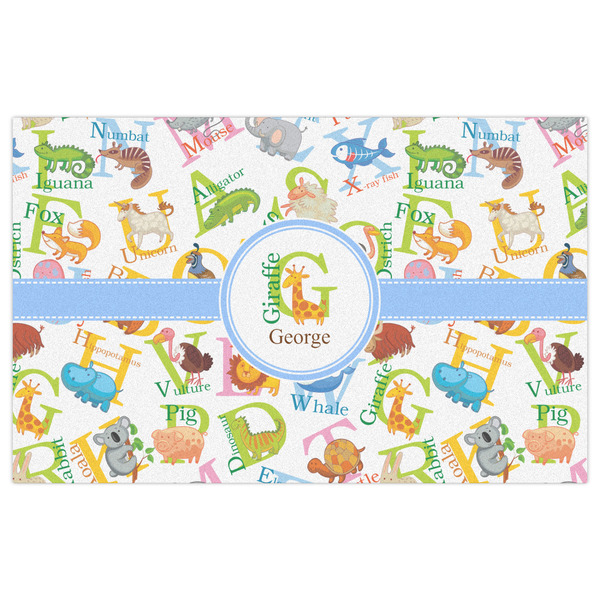 Animal Alphabet Indoor / Outdoor Rug - 5'x8' - Front Flat