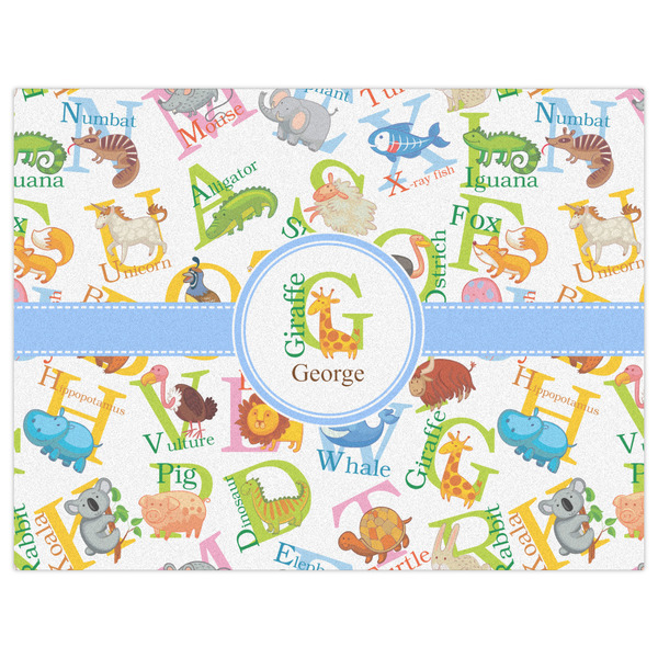 Animal Alphabet Indoor / Outdoor Rug - 6'x8' - Front Flat