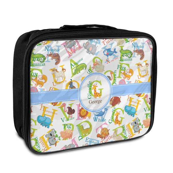 Custom Animal Alphabet Insulated Lunch Bag (Personalized)