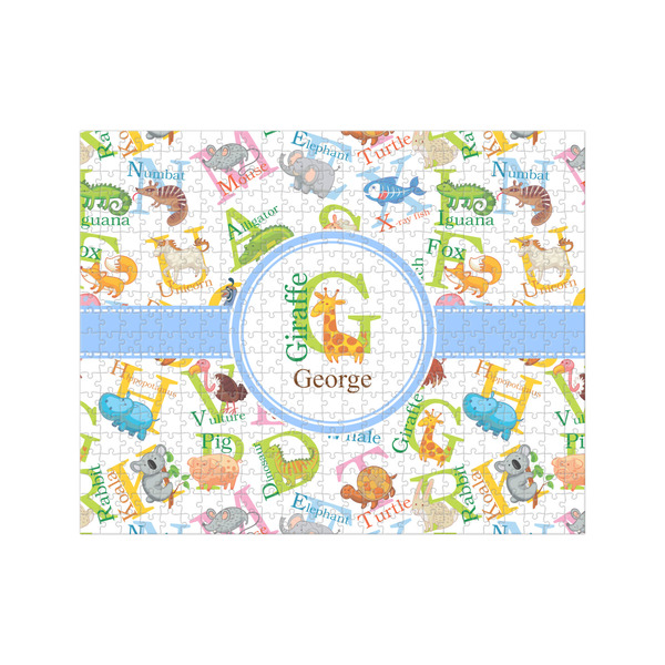 Custom Animal Alphabet 500 pc Jigsaw Puzzle (Personalized)