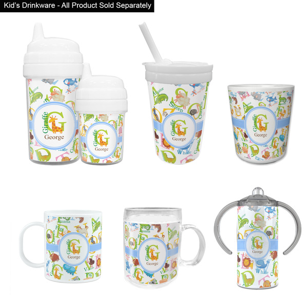 Animal Alphabet Kid's Drinkware - Customized & Personalized