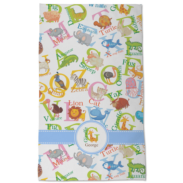 Animal Alphabet Kitchen Towel - Poly Cotton - Full Front