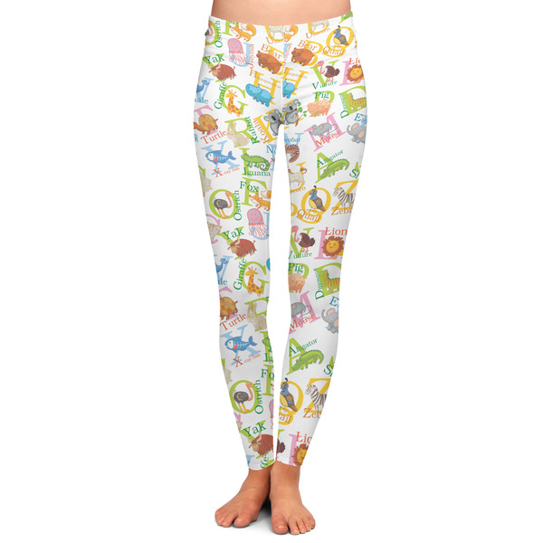 Custom Animal Alphabet Ladies Leggings - Large