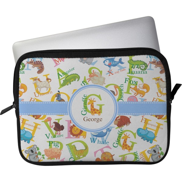Custom Animal Alphabet Laptop Sleeve / Case - 11" (Personalized)