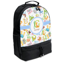 Animal Alphabet Backpacks - Black (Personalized)