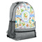 Animal Alphabet Large Backpack - Gray - Angled View