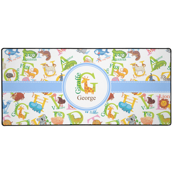 Custom Animal Alphabet 3XL Gaming Mouse Pad - 35" x 16" (Personalized)