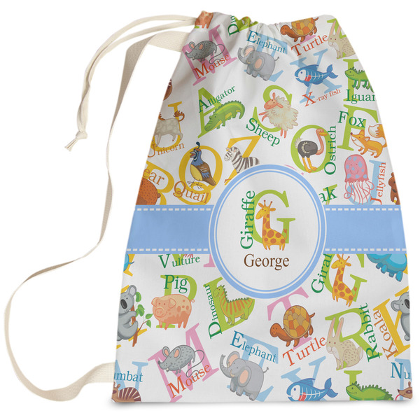 Custom Animal Alphabet Laundry Bag (Personalized)