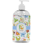 Animal Alphabet Plastic Soap / Lotion Dispenser (16 oz - Large - White) (Personalized)