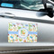 Animal Alphabet Large Rectangle Car Magnets- In Context