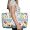 Animal Alphabet Large Rope Tote Bag - In Context View