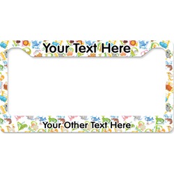 Animal Alphabet License Plate Frame - Style B (Personalized)