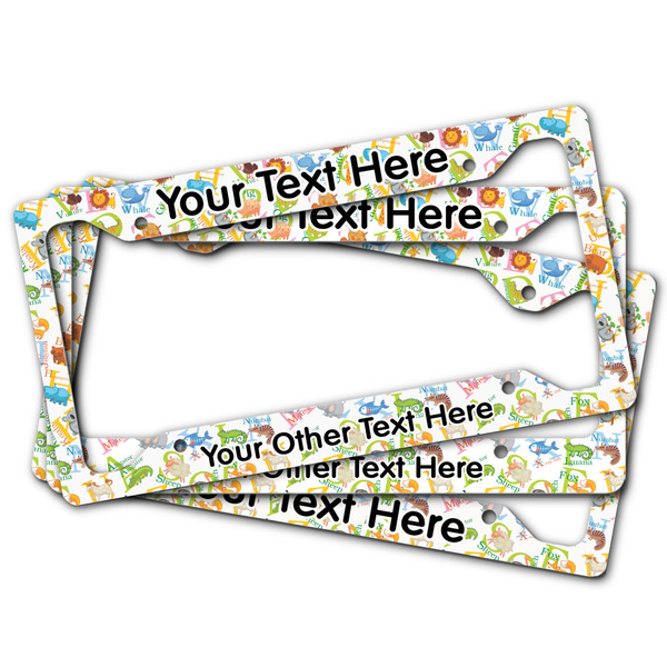 Animal Alphabet License Plate Frames - (PARENT MAIN)