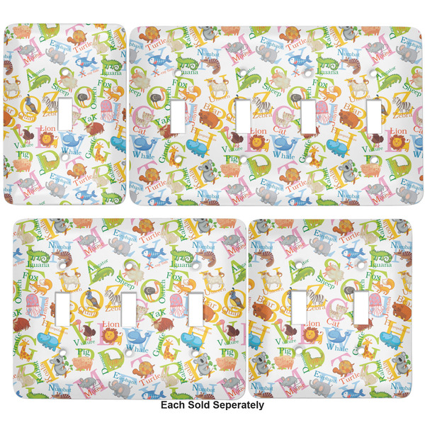Animal Alphabet Light Switch Covers all sizes