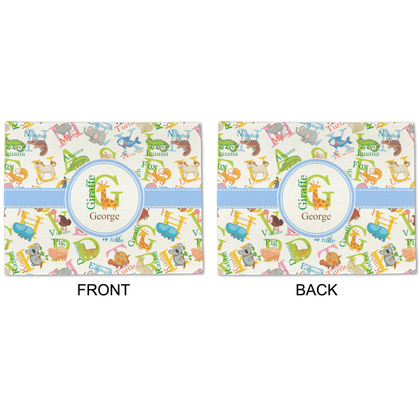 Animal Alphabet Linen Placemat - APPROVAL (double sided)