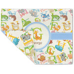 Animal Alphabet Double-Sided Linen Placemat - Single w/ Name or Text