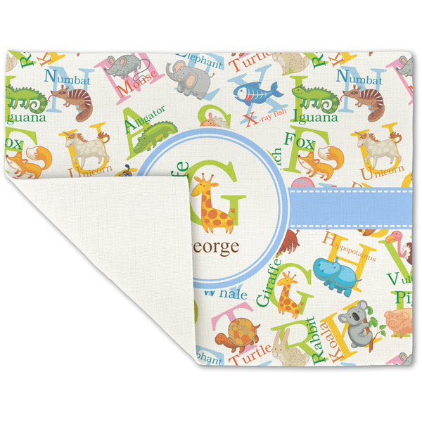 Animal Alphabet Linen Placemat - Folded Corner (single side)